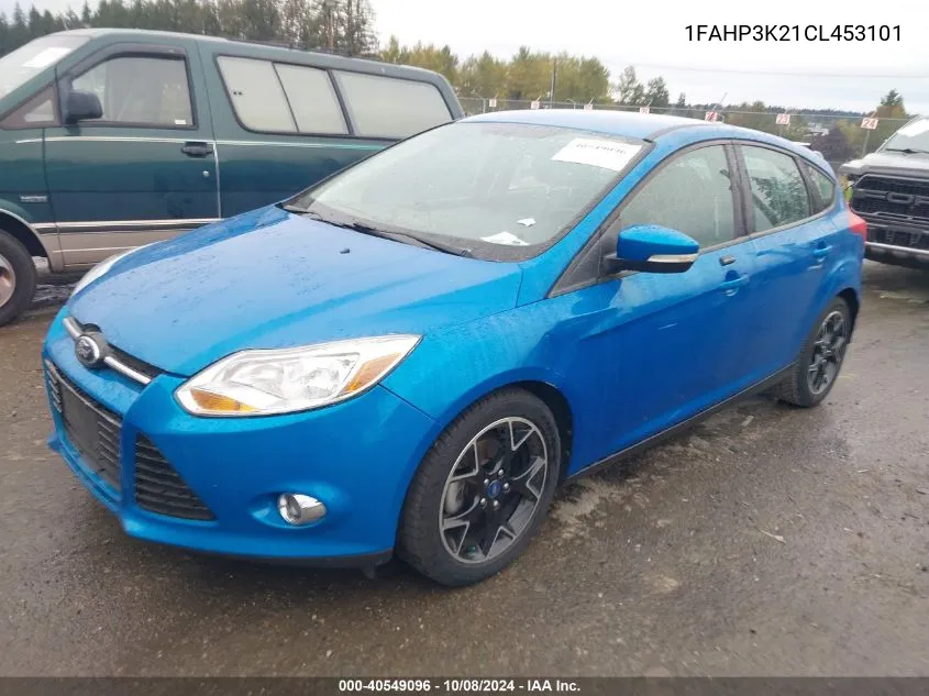 2012 Ford Focus Se VIN: 1FAHP3K21CL453101 Lot: 40549096