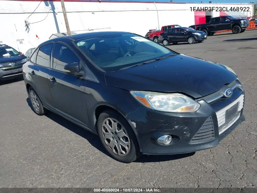 2012 Ford Focus Se VIN: 1FAHP3F23CL468922 Lot: 40550024