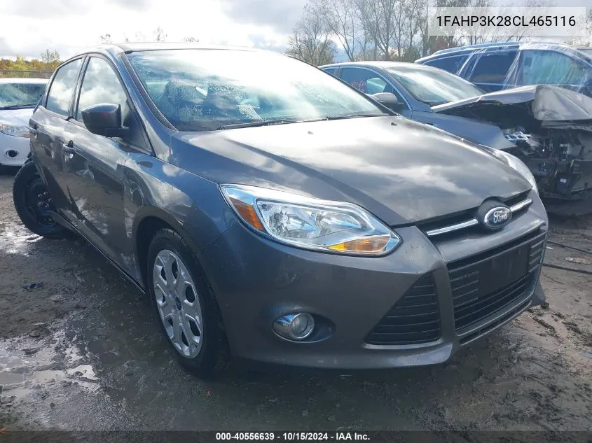 2012 Ford Focus Se VIN: 1FAHP3K28CL465116 Lot: 40556639