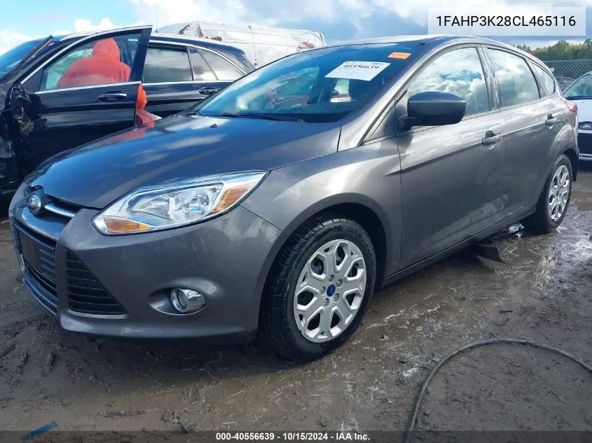 2012 Ford Focus Se VIN: 1FAHP3K28CL465116 Lot: 40556639