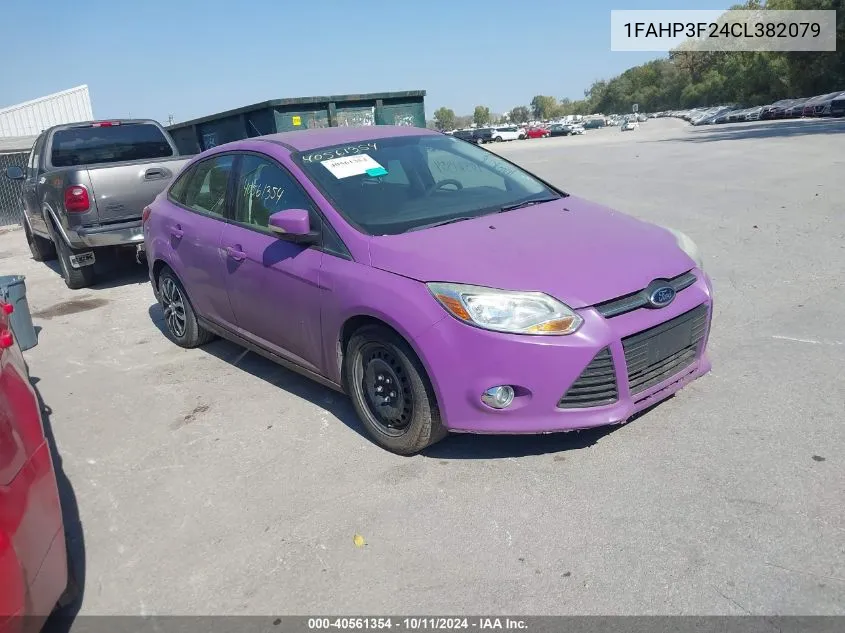 2012 Ford Focus Se VIN: 1FAHP3F24CL382079 Lot: 40561354