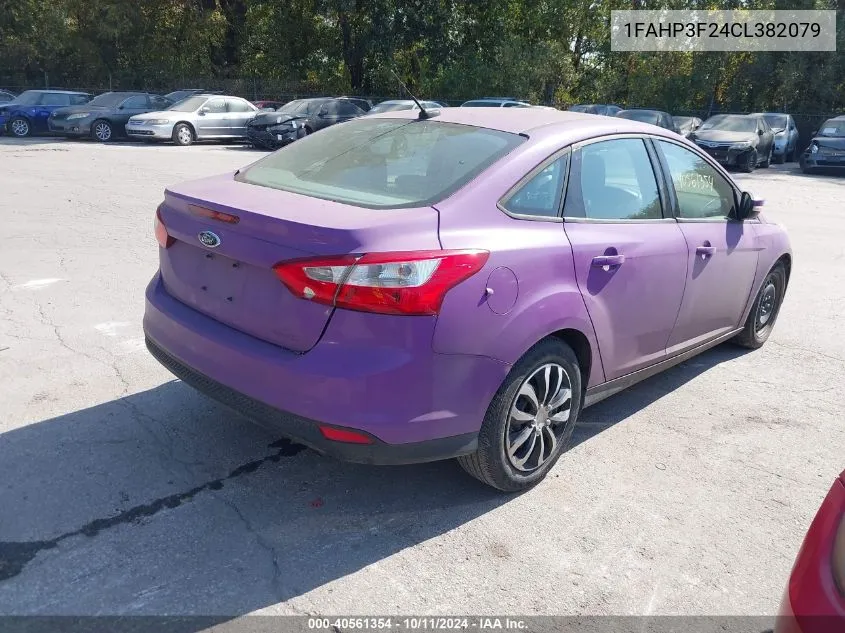 2012 Ford Focus Se VIN: 1FAHP3F24CL382079 Lot: 40561354