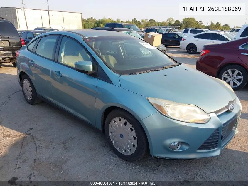 2012 Ford Focus Se VIN: 1FAHP3F26CL188069 Lot: 40561871