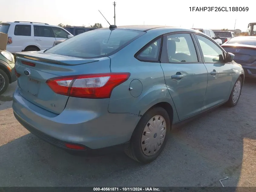 2012 Ford Focus Se VIN: 1FAHP3F26CL188069 Lot: 40561871