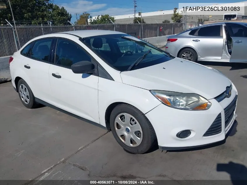 2012 Ford Focus S VIN: 1FAHP3E26CL301083 Lot: 40563071