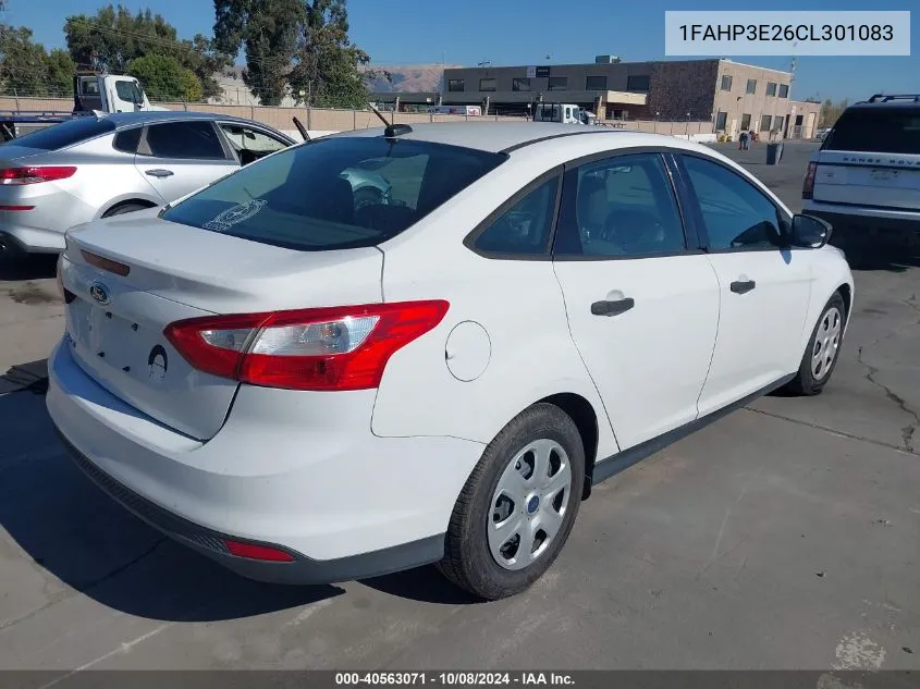 2012 Ford Focus S VIN: 1FAHP3E26CL301083 Lot: 40563071