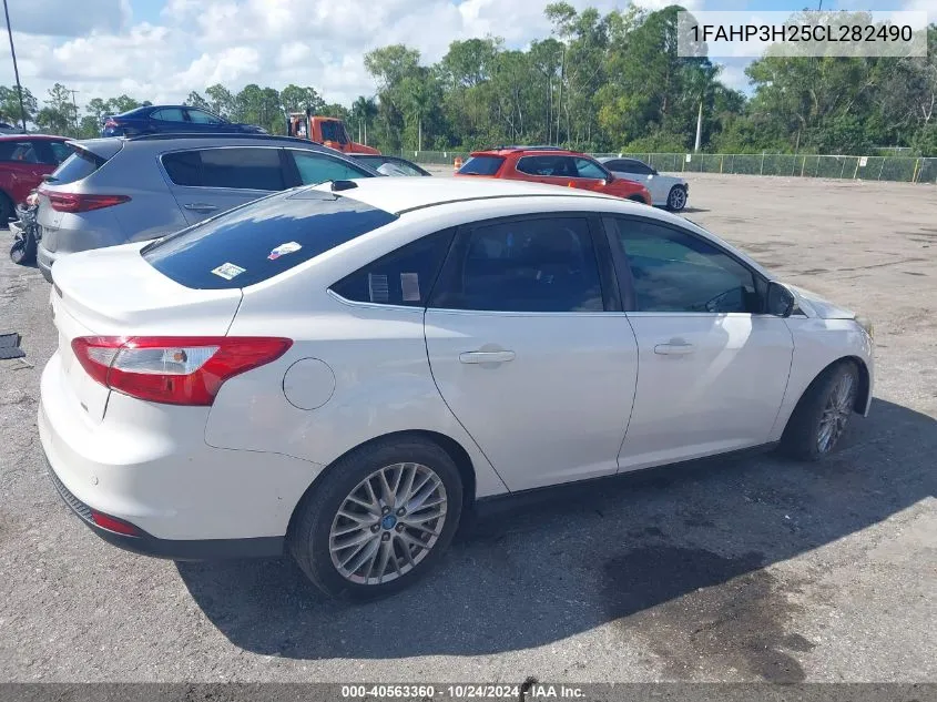 2012 Ford Focus Sel VIN: 1FAHP3H25CL282490 Lot: 40563360