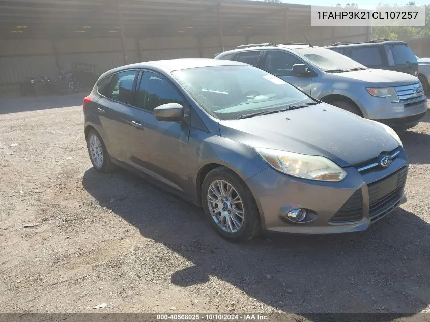 2012 Ford Focus Se VIN: 1FAHP3K21CL107257 Lot: 40568025