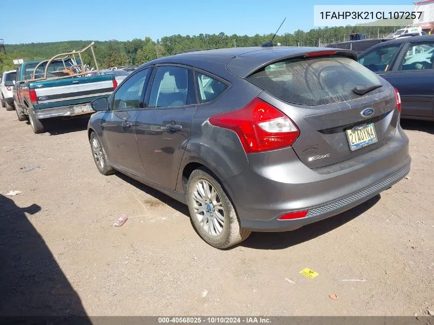 1FAHP3K21CL107257 2012 Ford Focus Se