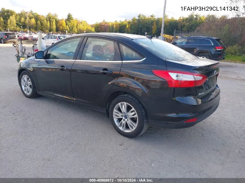 2012 Ford Focus Sel VIN: 1FAHP3H29CL141342 Lot: 40568872