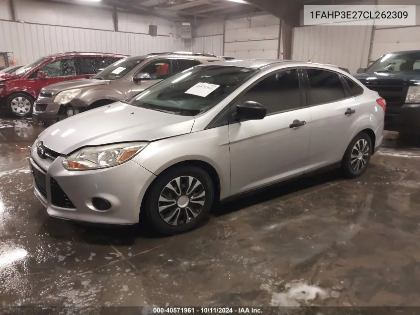 1FAHP3E27CL262309 2012 Ford Focus S