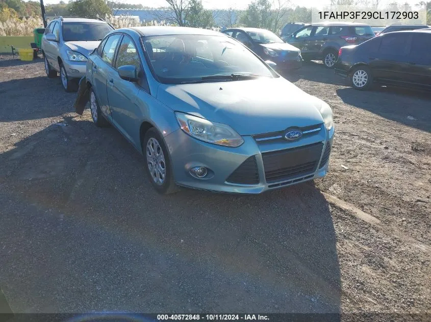 2012 Ford Focus Se VIN: 1FAHP3F29CL172903 Lot: 40572848