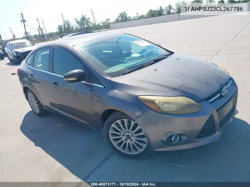 2012 Ford Focus Titanium VIN: 1FAHP3J23CL267786 Lot: 40573171