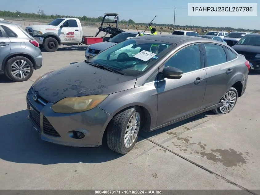 2012 Ford Focus Titanium VIN: 1FAHP3J23CL267786 Lot: 40573171