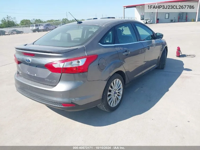 2012 Ford Focus Titanium VIN: 1FAHP3J23CL267786 Lot: 40573171