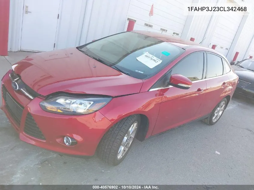 1FAHP3J23CL342468 2012 Ford Focus Titanium