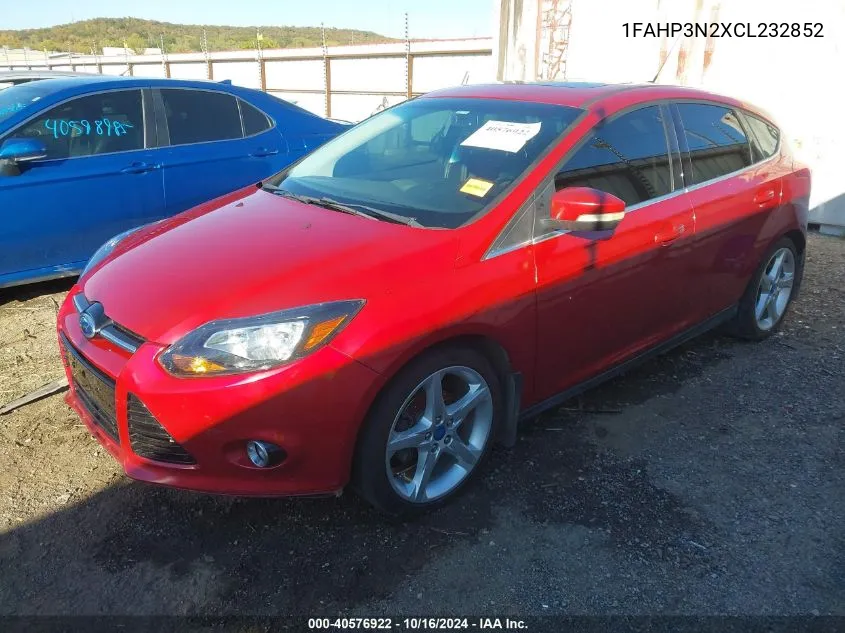 2012 Ford Focus Titanium VIN: 1FAHP3N2XCL232852 Lot: 40576922