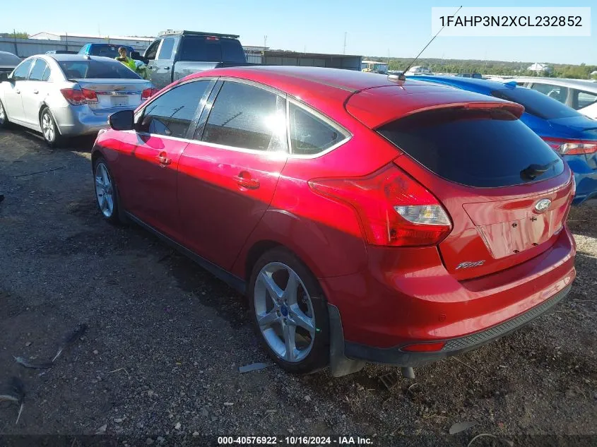 2012 Ford Focus Titanium VIN: 1FAHP3N2XCL232852 Lot: 40576922