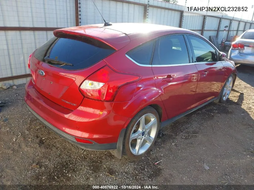 2012 Ford Focus Titanium VIN: 1FAHP3N2XCL232852 Lot: 40576922