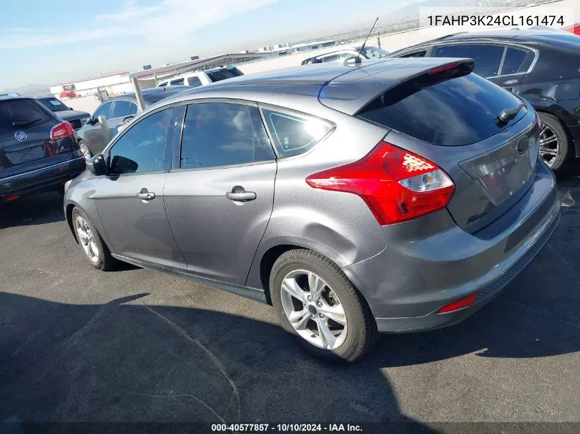 2012 Ford Focus Se VIN: 1FAHP3K24CL161474 Lot: 40577857