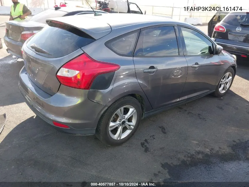 2012 Ford Focus Se VIN: 1FAHP3K24CL161474 Lot: 40577857