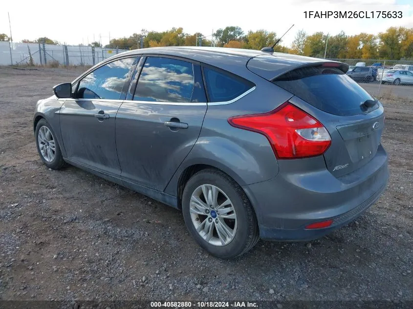 2012 Ford Focus Sel VIN: 1FAHP3M26CL175633 Lot: 40582880