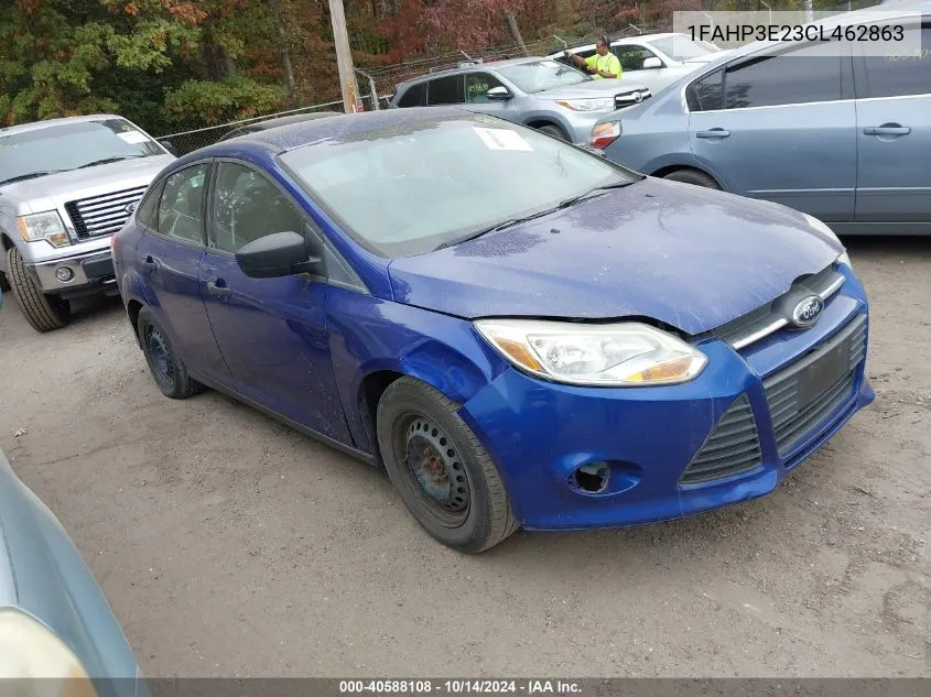 1FAHP3E23CL462863 2012 Ford Focus S