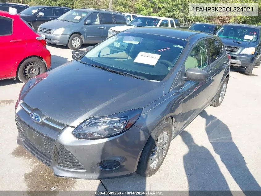 2012 Ford Focus Se VIN: 1FAHP3K25CL324021 Lot: 40589263