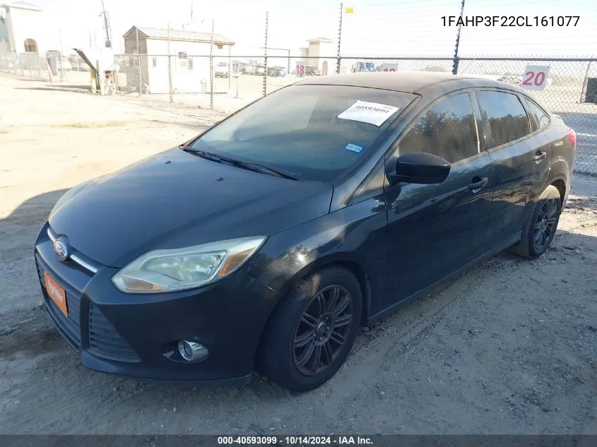 2012 Ford Focus Se VIN: 1FAHP3F22CL161077 Lot: 40593099