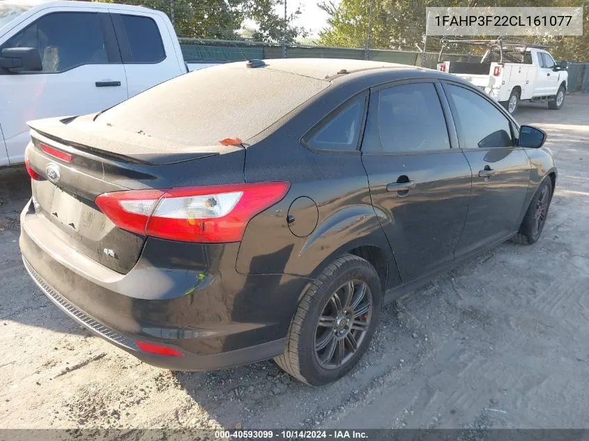 2012 Ford Focus Se VIN: 1FAHP3F22CL161077 Lot: 40593099