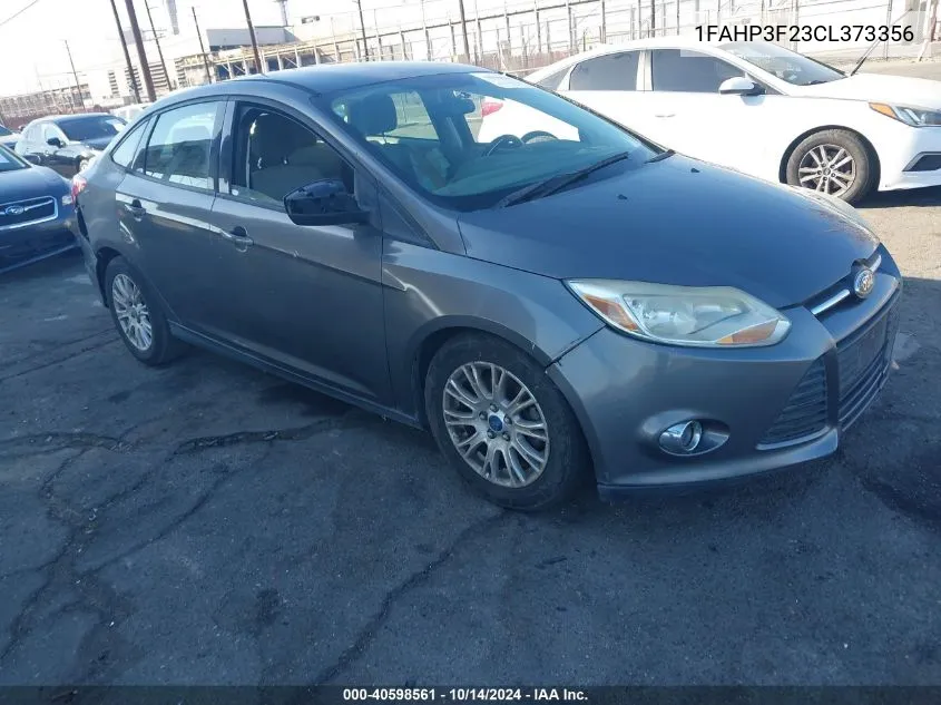 2012 Ford Focus Se VIN: 1FAHP3F23CL373356 Lot: 40598561