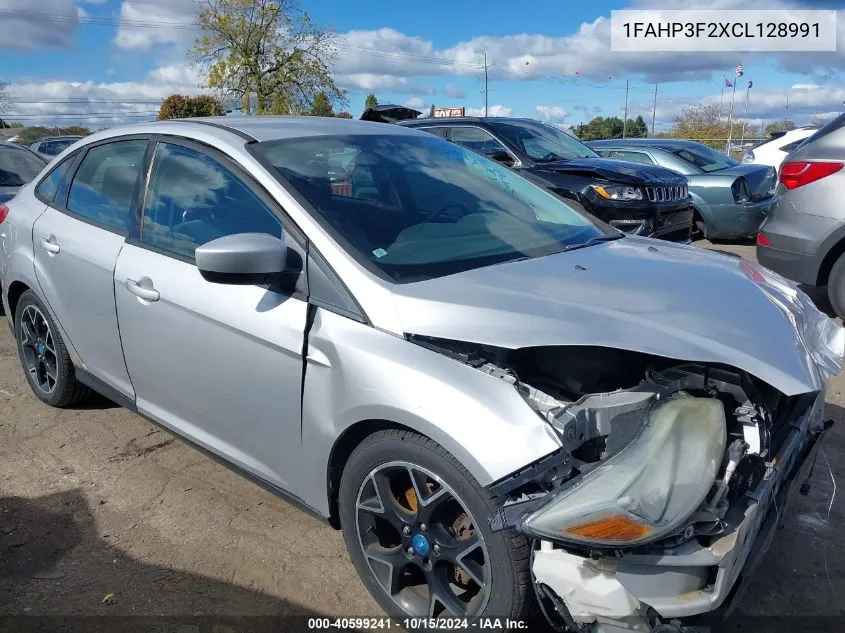 2012 Ford Focus Se VIN: 1FAHP3F2XCL128991 Lot: 40599241