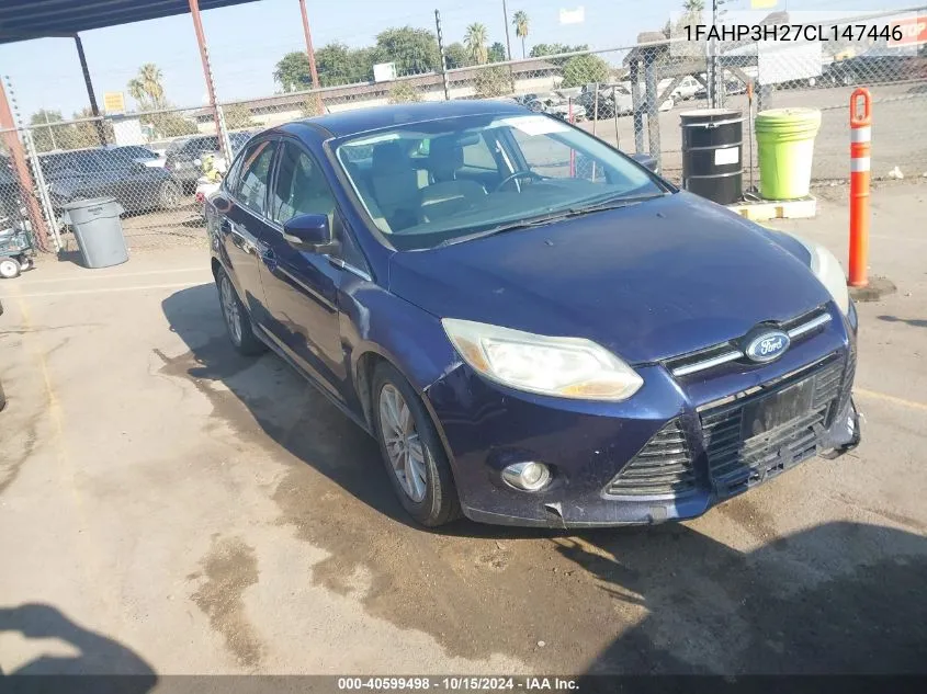 2012 Ford Focus Sel VIN: 1FAHP3H27CL147446 Lot: 40599498