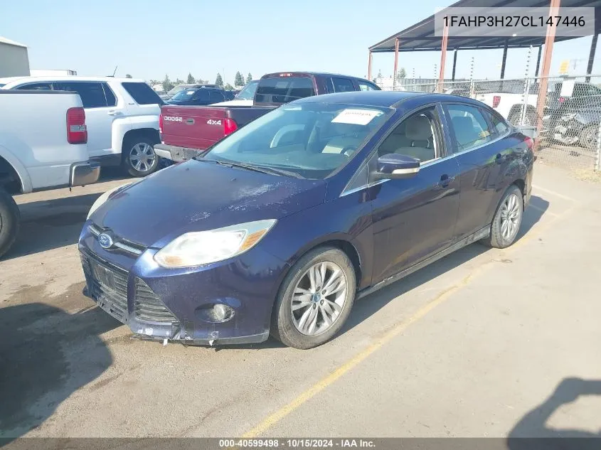 2012 Ford Focus Sel VIN: 1FAHP3H27CL147446 Lot: 40599498