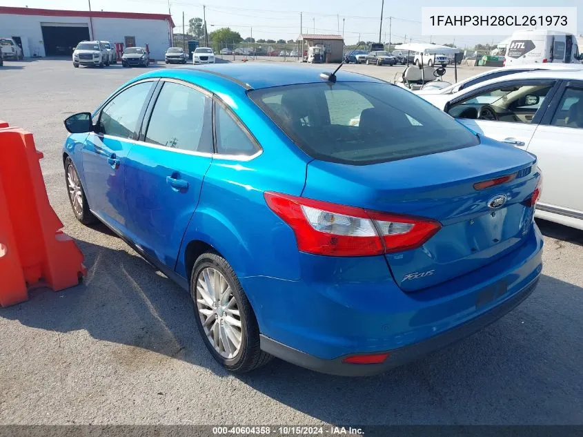 2012 Ford Focus Sel VIN: 1FAHP3H28CL261973 Lot: 40604358