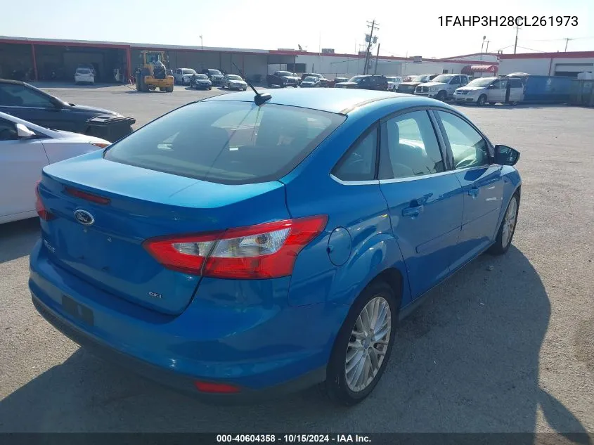 2012 Ford Focus Sel VIN: 1FAHP3H28CL261973 Lot: 40604358