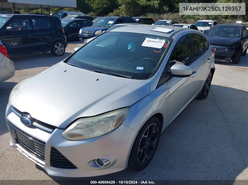 2012 Ford Focus Se VIN: 1FAHP3K25CL129357 Lot: 40606429