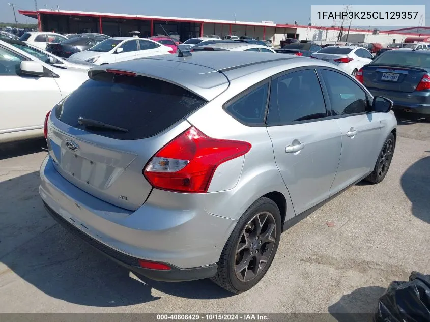 2012 Ford Focus Se VIN: 1FAHP3K25CL129357 Lot: 40606429