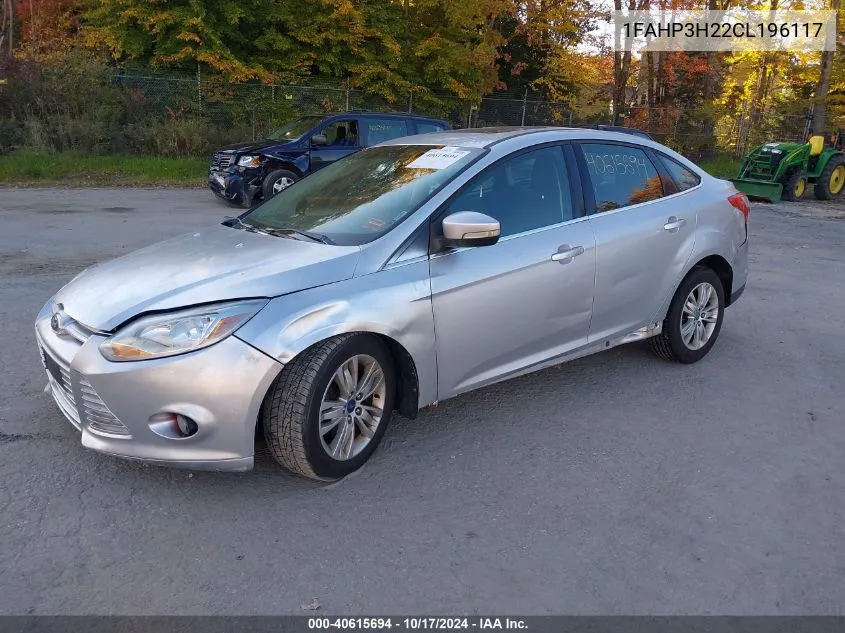 2012 Ford Focus Sel VIN: 1FAHP3H22CL196117 Lot: 40615694