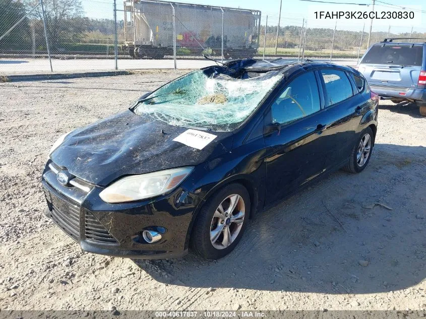 2012 Ford Focus Se VIN: 1FAHP3K26CL230830 Lot: 40617837