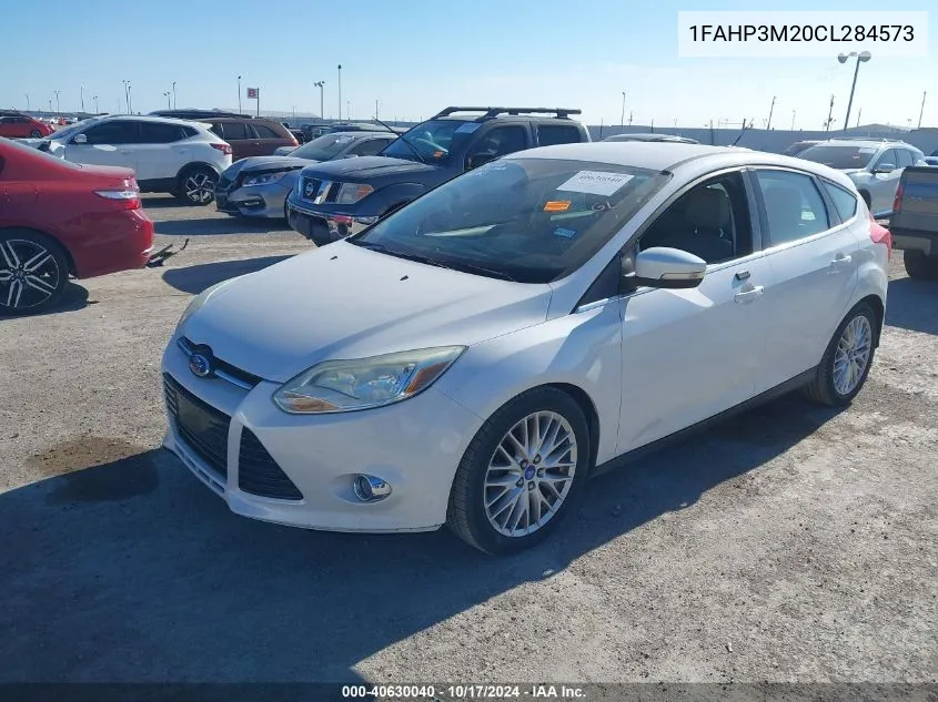 2012 Ford Focus Sel VIN: 1FAHP3M20CL284573 Lot: 40630040