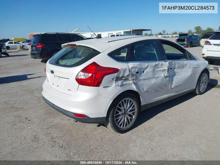 2012 Ford Focus Sel VIN: 1FAHP3M20CL284573 Lot: 40630040