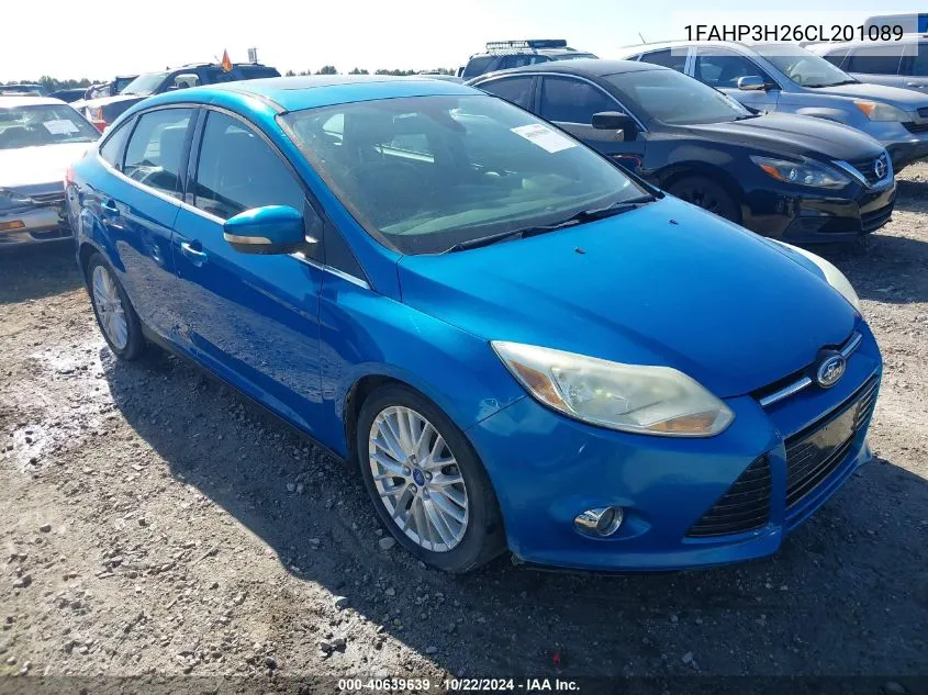 2012 Ford Focus Sel VIN: 1FAHP3H26CL201089 Lot: 40639639