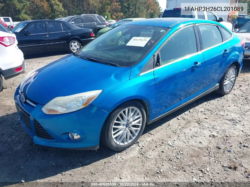 2012 Ford Focus Sel VIN: 1FAHP3H26CL201089 Lot: 40639639