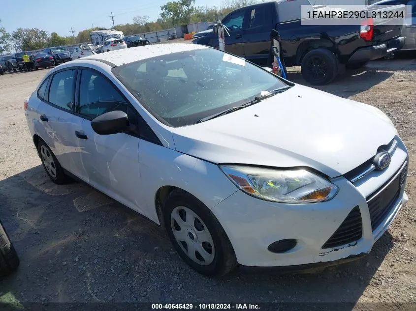 2012 Ford Focus S VIN: 1FAHP3E29CL313244 Lot: 40645429