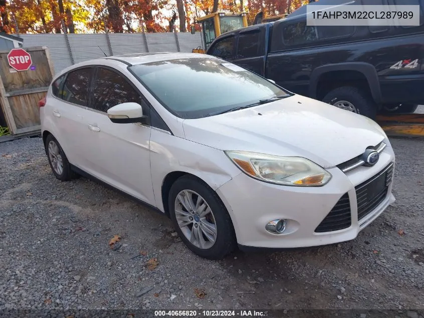 2012 Ford Focus Sel VIN: 1FAHP3M22CL287989 Lot: 40656820