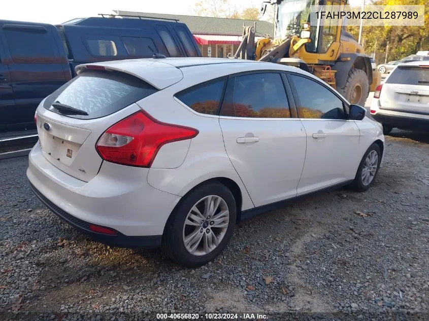 2012 Ford Focus Sel VIN: 1FAHP3M22CL287989 Lot: 40656820