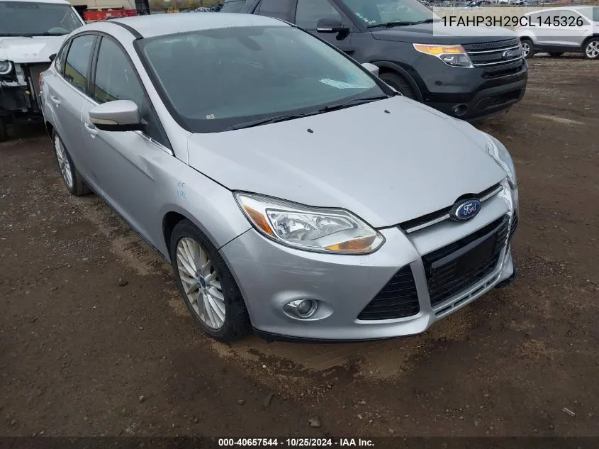 2012 Ford Focus Sel VIN: 1FAHP3H29CL145326 Lot: 40657544