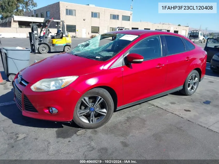 2012 Ford Focus Se VIN: 1FAHP3F23CL120408 Lot: 40659219