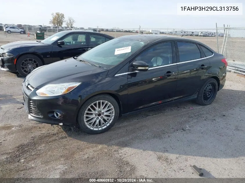 2012 Ford Focus Sel VIN: 1FAHP3H29CL313756 Lot: 40660932